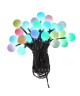 GLOBO LIGHTING Guirlande extérieure Plastique noir  Plastique opal