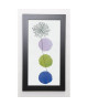 GREGORY Image encadrée Circles and Dandelion 29,7x57 cm Multicolore