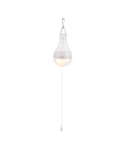 Globo Lighting Ampoule solaire  Plastique gris métallisé  avec cordon ON/OFF  Plastique translucide  IP44