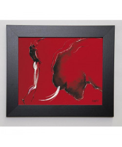 GUERINEAU PASCAL Image encadrée Corrida II 31x37 cm Rouge