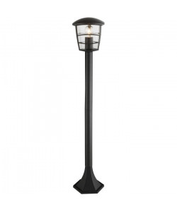 Globo Lighting Lampadaire extérieur aluminium fonte noir  Plastique translucide  IP44