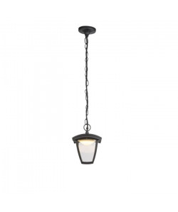 Globo Lighting Suspension extérieure aluminium fonte noir  Plastique translucide  IP44