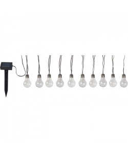 Globo Lighting Guirlande 10 ampoules solaire  Plastique gris  Plastique translucide  IP44