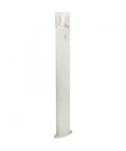 Globo Lighting Colonne extérieure inox blanc  Plastique translucide  IP44  Capteur : 90