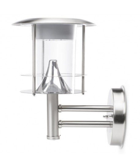 SMARTWARES Lampe murale extérieure solaire en inox avec détecteur de mouvement GWS177MS