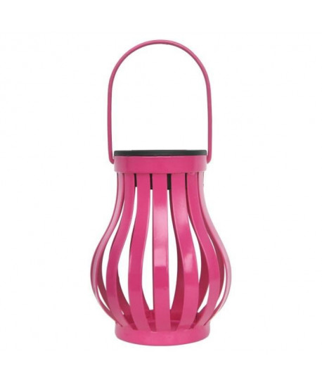 GALIX Lampe de table solaire Vase en métal  Rose