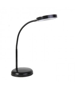 Lampe de bureau flexible LED hauteur 445 cm 3W équivalent a 40W noir