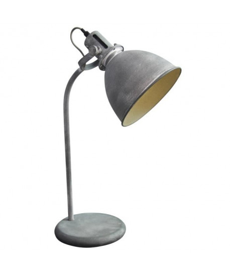 BRILLIANT Lampe a poser Jesper style industriel hauteur 57,5 cm E27 40W gris ciment