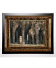 HEFFERAN Image encadrée Elephants 67x87 cm Marron