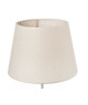 Lampe charme blanc  abatjour en coton blanc ? H 40 cm