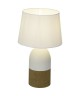 Lampe a poser/chevet Margaux diametre 25 cm E27 60W blanc