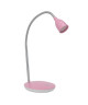 BRILLIANT Lampe de bureau Anthony LED avec interrupteur hauteur 40 cm Ř16 cm 2,5W acier et rose