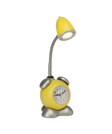 BRILLIANT Lampe de chevet Pharrell avec horloge  Jaune