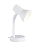 BRILLIANT Lampe de bureau flexible Junior hauteur 30 cm Ř13 cm E27 40W blanc