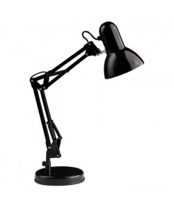 HENRY Lampe de bureau orientable E27 40 W Noir