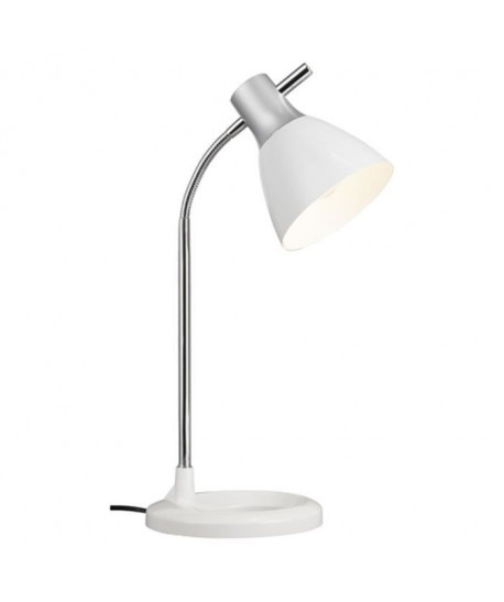 Lampe de bureau orientable E27 40W Blanc