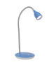 BRILLIANT Lampe de bureau Anthony LED avec interrupteur hauteur 40 cm Ř16 cm 2,5W acier et bleu