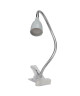 BRILLIANT Lampe pince Anthony LED hauteur 38 cm 2,5W acier et titane