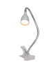 BRILLIANT Lampe pince Anthony LED hauteur 38 cm 2,5W acier et titane