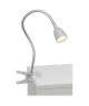 BRILLIANT Lampe pince Anthony LED hauteur 38 cm 2,5W acier et titane