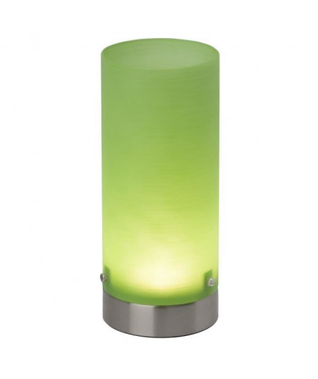 BRILLIANT Lampe a poser LED Daisy hauteur 20 cm 3W acier et vert