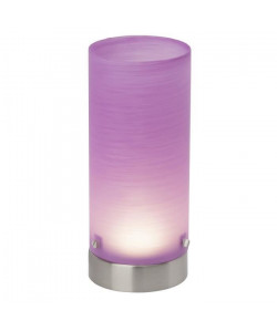 BRILLIANT Lampe a poser LED Daisy hauteur 20 cm 3W acier et violet