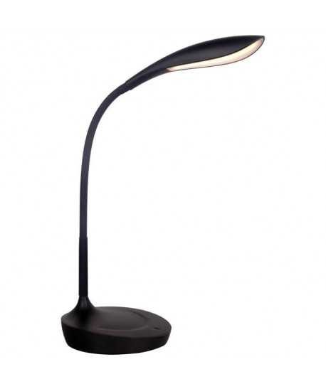 BRILLIANT Lampe de bureau Karina flexible avec port USB et variateur tactile  Noir