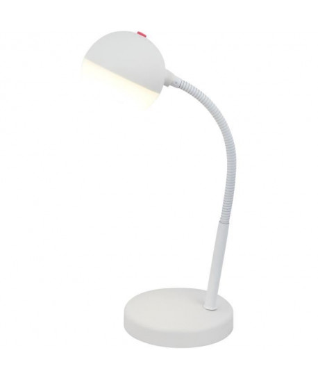 BRILLIANT Lampe de bureau Aylin flexible avec interrupteur sur tete  Blanc