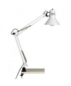 BRILLIANT Lampe de bureau a fixation \"serre joint\" Hobby E27  Blanc