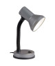 BRILLIANT Lampe de bureau flexible Junior hauteur 30 cm Ř13 cm E27 40W titane et noir