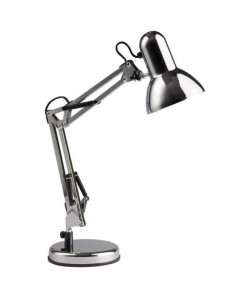 HENRY Lampe de bureau orientable E27 40 W Gris