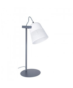 JUSTIN Lampe a poser bicolore 48,5 cm E14 40W blanc