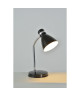 ALIBI Lampe de bureau en métal  L 14,5 x H 38 cm  Noir