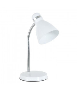 ALIBI Lampe de bureau en métal  L 14,5 x H 38 cm  Blanc