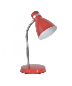 ALIBI Lampe de bureau en métal  L 14,5 x H 38 cm  Rouge
