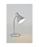 ALIBI Lampe de bureau en métal  L 14,5 x H 38 cm  Gris argenté