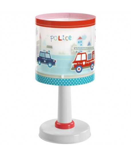 Lampe a poser enfant Police  Bleu