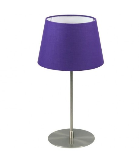 RANEX Lampe a poser Laura blanc E14 25 W violet et métal