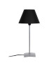 MEGA Lampe a poser acier 18x18x42 cm  Alu et noir