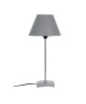 MEGA Lampe a poser acier 18x18x42 cm  Alu et gris