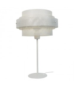 NONENTA Lampe a poser acier 35x35x54 cm  Blanc