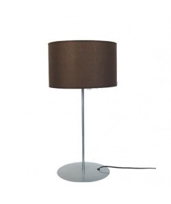 MEGA Lampe a poser acier 30x30x58 cm  Alu et marron