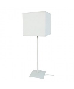 ALFENA CARRÉ Lampe a poser acier 15x15x46 cm  Blanc