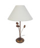 ORBIS Lampe a poser 30x30x48 cm  Marron et blanc