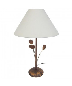 ORBIS Lampe a poser 30x30x48 cm  Marron et blanc