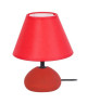 RACHEL Lampe de chevet acier 16x16x22 cm  Rouge