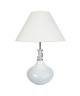 Pied de lampe a poser COLLO QUADRATTO  Base en verre soufflé  Ř 40 x H57 cm  Blanc