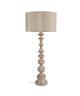 ANAIS Lampe a poser Bois de hetre 35x35x84 cm  Bois et blanc