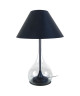 TREVISO Lampe a poser pied acier 40x40x70 cm  Noir