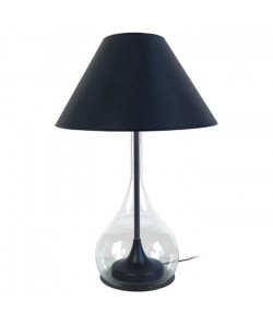 TREVISO Lampe a poser pied acier 40x40x70 cm  Noir